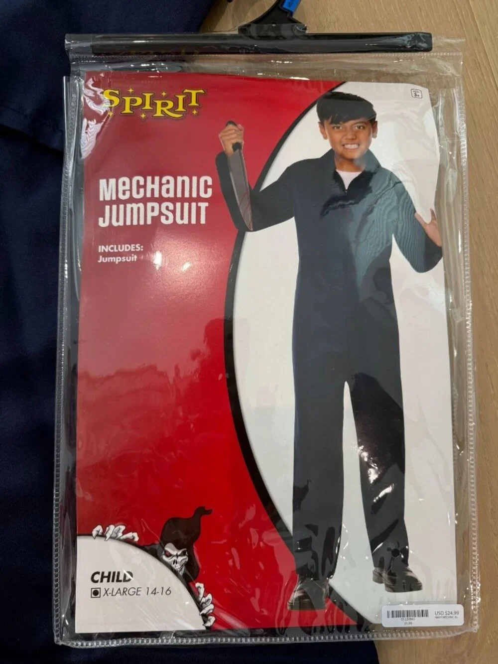 Boy's Michael Myers Costume Bundle XL Jumpsuit Mask Knife Halloween - Picture 4 of 10